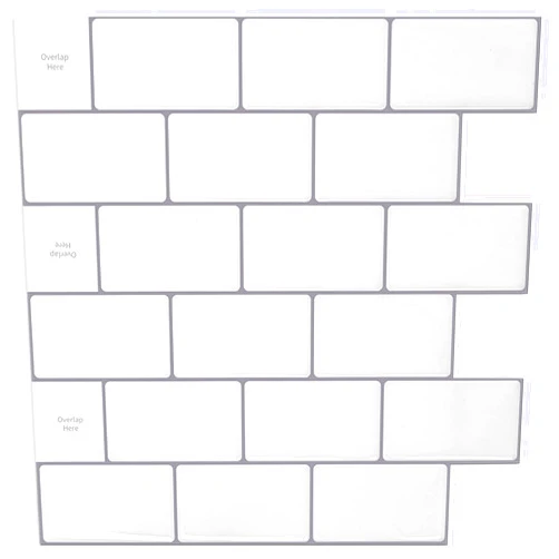 LONGKING Peel and Stick Backsplash Tile for Kitchen, 10-Sheet Stick on Subway Tiles for Kitchen, Bathroom Backsplashes, 12