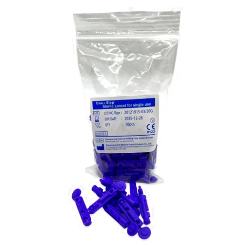 One Step Sterile 30g Lancets, 400 x Lancets for Diabetes Testing, Twist Top Sterile 30 Gauge Diabetic Blood Lancet, Single Use Glucose, Sugar, Keto Pen Style Lancets, Fits Most Lancing Devices