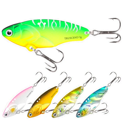TRUSCEND Swimming or Jigging Fishing Spinners with Two-Way Spinning Spoons System, Rooster Tail Fishing Lures with Flash Copper Body & Blade, Freshwater and Saltwater Blade Bait for Bass Walleye Trout