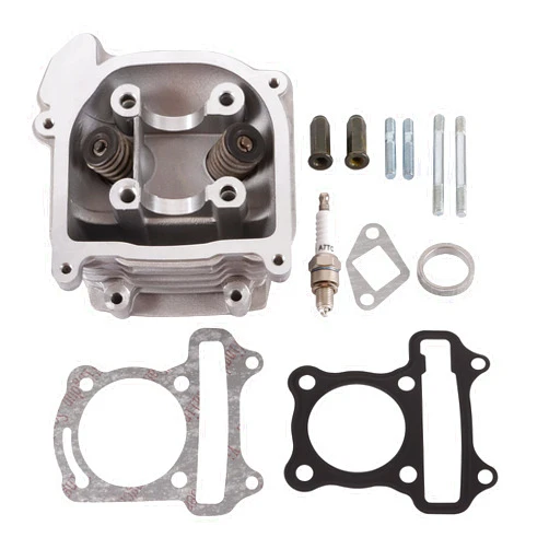 GOOFIT 47mm Big Bore Cylinder Head Valves With Gaskets Replacement for GY6 80cc ATV Go Kart Quad Scooter