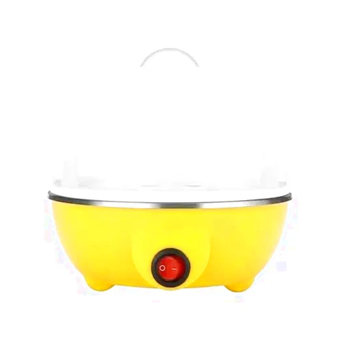 Generic Egg Cooker & Egg Boiler 7 Egg Capacity 3-in-1 Electric Boiled Egg, Vegetable Cooker, Poacher, Scrambled, Omelet Maker with Auto Shut Off Feature Multipropose Boiler and Steamer (Yellow)