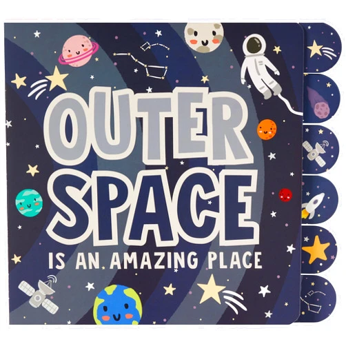 C.R. Gibson Outer Space Tabbed Board Book (BBBT-25348)