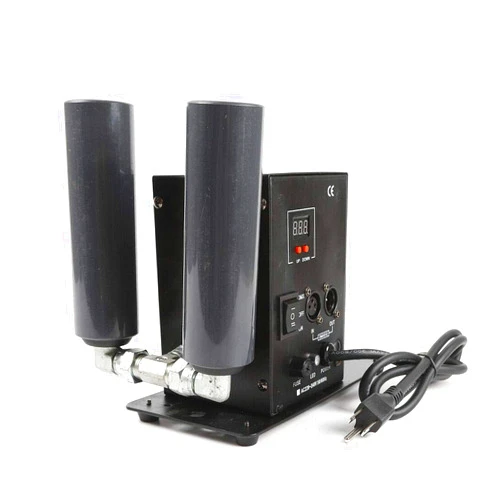 Eapmic CO2 Fog Machine, 200W Double Pipe Co2 Cryo Jet Machine Air Column Smoke Machine Digital Stage Effect CO2 Cannon Fogger DMX512 for Stage Shows Club Wedding Party