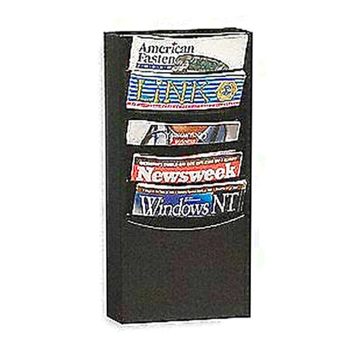 Durham Mfg Black - Literature Rack,Compartment 5,Blk, 403-08