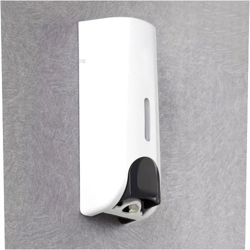 WSLWJH Wall-Mounted Stainless Steel Soap Dispenser Manual Liquid Soap Dispenser Wall Mounted Shower Shampoo & Body Wash Pumps 350Ml/380Ml Abs Plastic