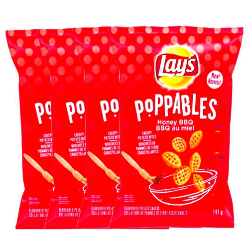 Lay's NEW Lays Poppables Honey BBQ Potato Snacks Net Wt 5 Oz (4)