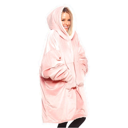 THE COMFY Original | Oversized Microfiber & Sherpa Wearable Blanket, Seen On Shark Tank, One Size Fits All