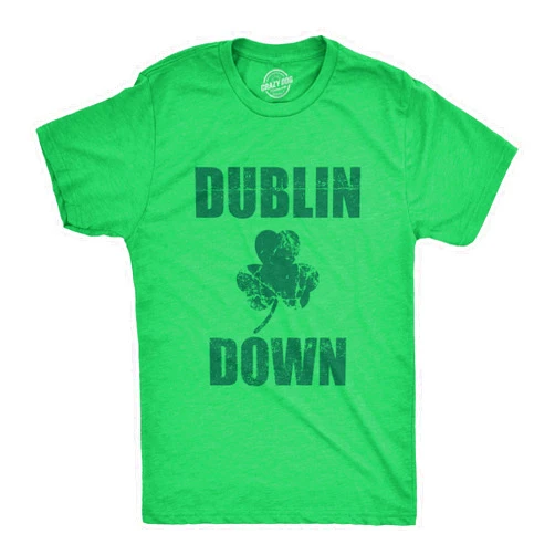 Crazy Dog T-Shirts Funny St Paddy's Day T Shirts for Men Hilarious Saint Patricks Day Shirts for Guys