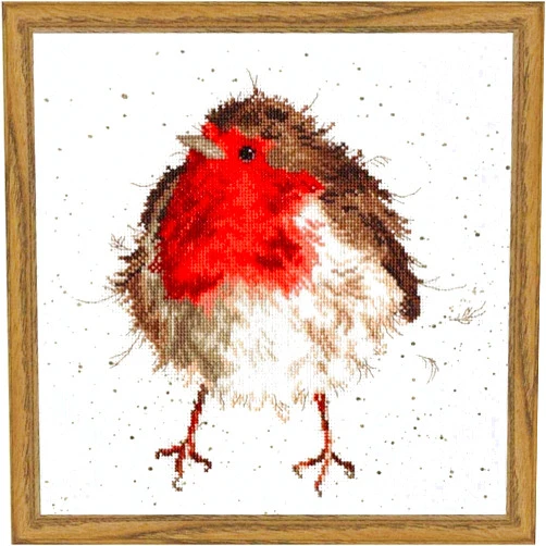 ZOOLD Cross Stitch Stamped Kits 11Ct Pre-Printed Cross-Stitching Starter Patterns for Beginner Kids Or Adults Embroidery Needlepoint Kits -Bird Child 16X20 inches