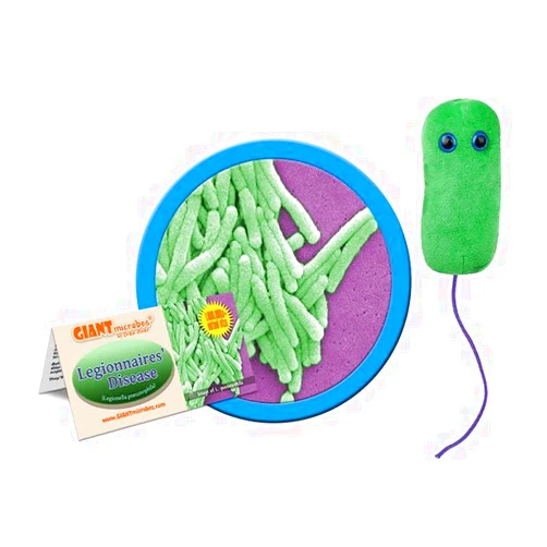 GIANT MICROBES GIANTmicrobes Legionnaires’ Disease Plush – Learn about Legionella, Microbes and Health with this Fun Educational Gift for Family, Friends, Doctors, Scientists, and Public Health experts