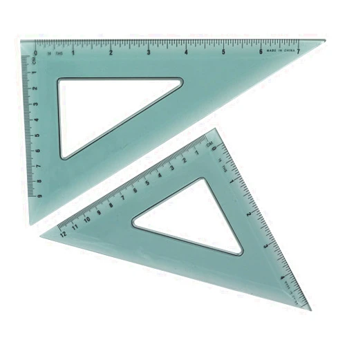 Westcott Triangular Scale (KT-90), (Pack of 2), Clear, 11 x 5.75 x 0.25 inches