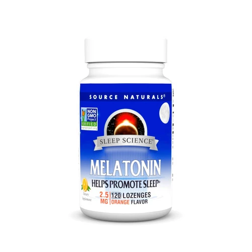 Source Naturals Melatonin 2.5 mg - 120 Orange Flavored Lozenges