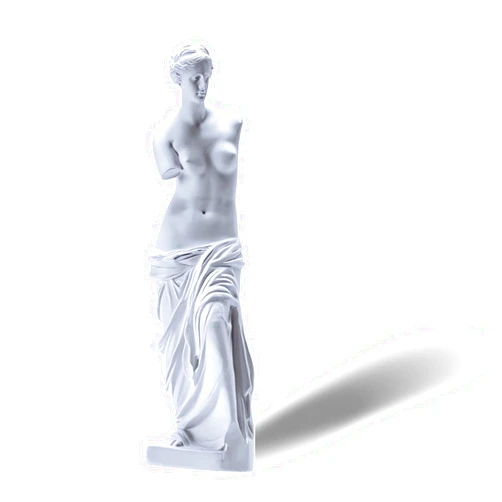 MovFlax Venus de Milo Statue, Greek Goddess Aphrodite Resin Sculpture, Beautiful Roman Mythology Art Figurine Ornament for Home Garden Office Decor, 11 Inches, White