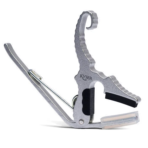 Kyser Short-Cut Partial Guitar Capo, 3-string, DADGAD, Silver, KG3S