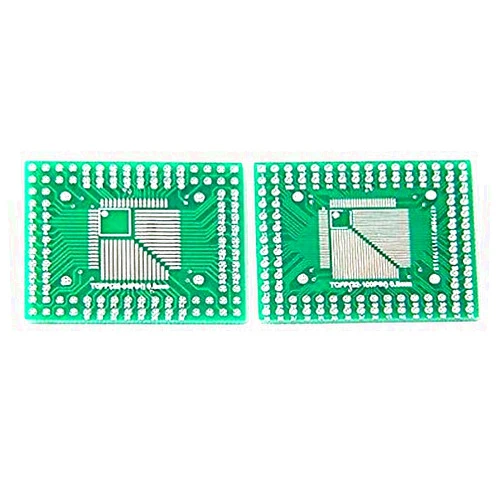 ProIcWorld 5pcs/lot FQFP TQFP 32 44 64 80 100 LQFP to DIP Transfer Board DIP Pin Board Pitch Adapter