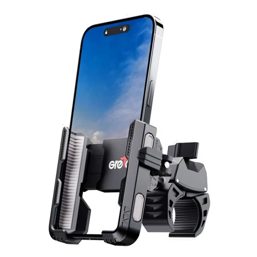 Grefay Bike Phone Mount for Electric, Mountain, Scooter, and Dirt Bikes [Camera Friendly] [1s Lock] Universal 360° Bicycle Handlebar Holder for iPhone 15/14/13 Samsung S23/S22 4.5-7