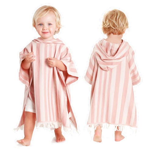 ZICOTO Stylish Hooded Beach Towel for Kids - Extra Soft and Fast Drying Poncho for Toddlers 1-3 Years is Made of Premium Cotton - Perfect Baby Cover Up for Beach Days or Pool and Bath Time Adventures