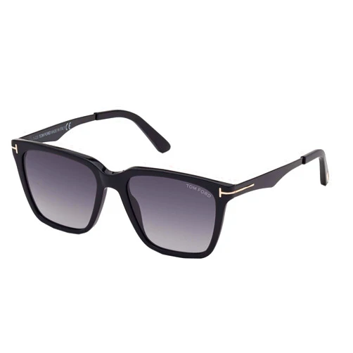 Tom Ford GARRETT FT 0862 Shiny Black/Grey Shaded 54/17/145 men Sunglasses