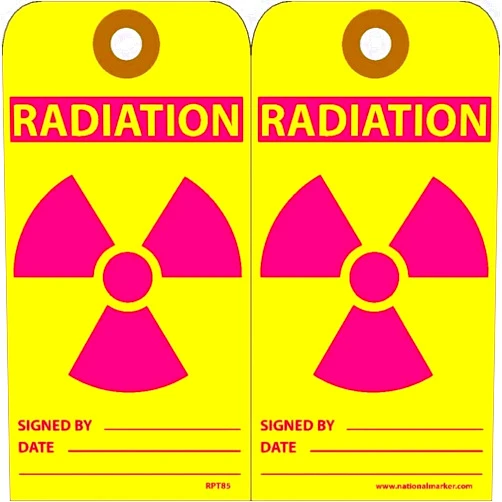 National Marker RPT85G Radiation Tag