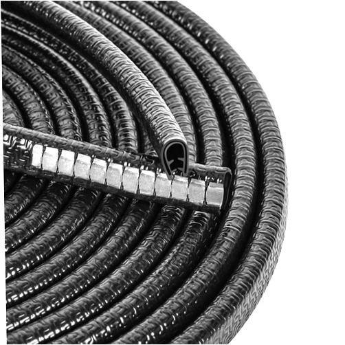 MYFAMIREA 33Ft(10M) Long Car Door Edge Guards,U Shape Edge Trim Rubber Seal Protector Rubber Car Door Protector Car Protection Door Edge Anti-Collision Rubber Clips Fit for Most Car| Black |