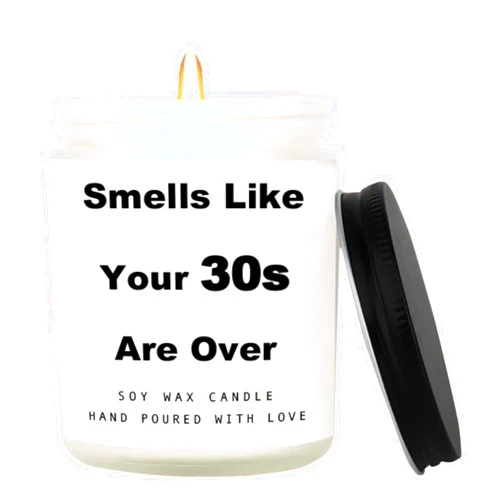 Gonoce 40th Birthday Gifts Women, Funny Candles Birthday Gifts for Her, 1984 40th Birthday Decorations, Funny Gifts for Friends, Sister, Handmade Scented Candle, 7oz (40th)