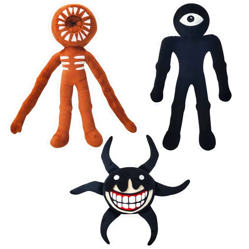 Okegztoa 3PCS Doors Plush,Horror Figure Door Plush Toys,Monster Horror Game Figure Doll Birthday Gifts for Kids and Fans.