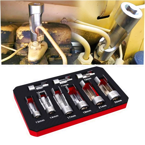 RYANSTAR RACING Diesel Injector Fuel Line Socket Wrench Set - 3/8