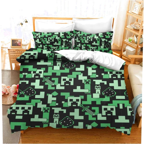 TOYOCC 3 Piece Bed Set Twin Queen Game Comforter Sets 86