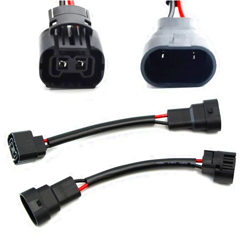 iJDMTOY 9006/HB4/H10 to 5202/P13W Pigtail Wire Wiring Harness Adapters Compatible with Fog Light Conversion Retrofit