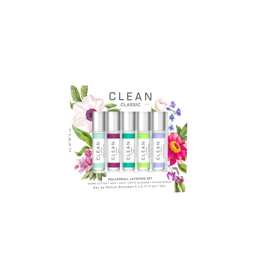CLEAN Eau de Parfum Rollerball Fragrance Gift Set, Light, Layerable Fragrance, Vegan, Phthalate-Free, & Paraben-Free, Travel Size