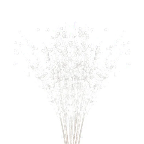 Lovee Tux 10Pcs Artificial Berry Branches,16Inch Winter Christmas Berry Twig Stems,Simulation DIY Floral Vase Arrangements Berry Picks for Xmas Home Office Party Decor,White