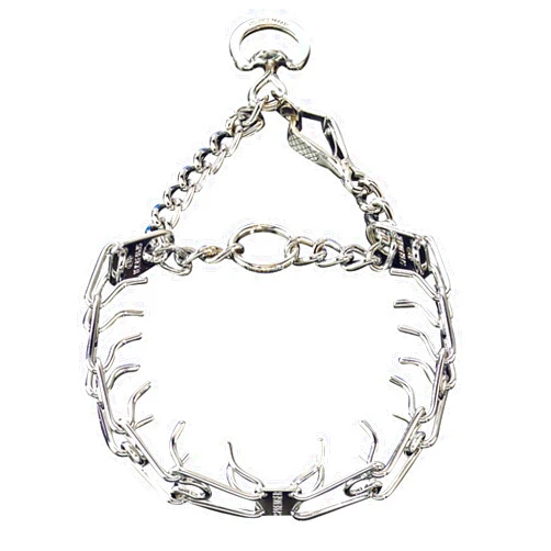 Herm Sprenger Chrome Plated Steel Training Prong Collar with Quick Release Snap for Dogs, Small, 2.25mm, 16-Inch (Neck Size up to 12-13 inches)