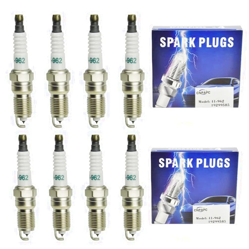 CNPAPC 8Pcs 41-962 upgrad Real Iridium Spark Plugs 19299585 For Chevrolet Chevy, GMC, Cadillac, Buick, Hummer, Pontiac,Silverado Suburban Avalanche GMC Yukon SIERRA XL LS2 LS3 LS4 LS7 Engines 4.8L 5.3L 6.0L