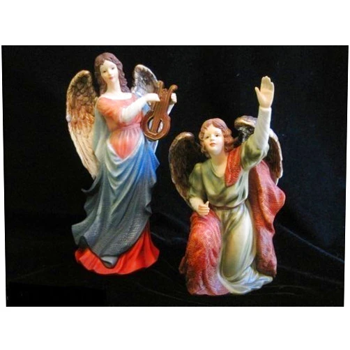 Grandeur 1999 Grandeur Noel Collectible Porcelain Hand Painted Angels-Collectors Edition-Set of 2-- Rare