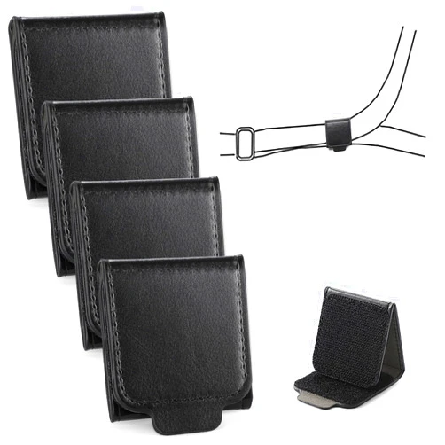 JUSTTOP Seat Belt Adjuster, 4 Pack Universal Vehicle Seat Belt Cover Clips, Comfort Auto Shoulder Neck Protector Strap Positioner Locking Clip,Car Accessories Interior for Adults（Black）