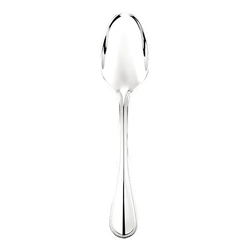 Christofle Perles 2 Stainless Steel Set of 6 Table Spoons #2405002