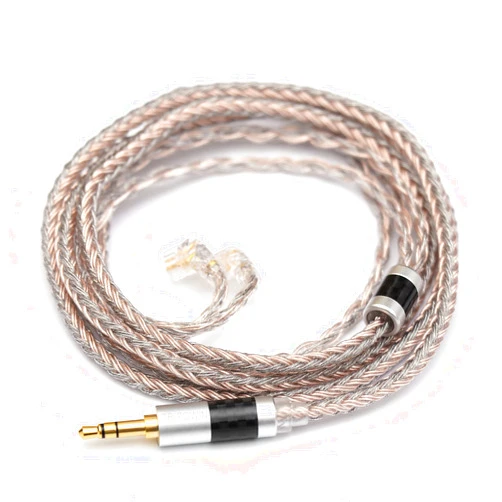 Linsoul Tripowin Jelly Upgraded 16 Core 21 Wires Per Core Silver-Plated OCC+Alloy Copper Graphene+OCC Mixed Braided Cable for Audiophile Musician(3.5mm, Recessed 2pin)