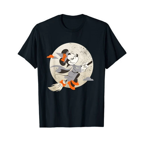 Disney Minnie Mouse Flying Witch Costume Halloween T-Shirt
