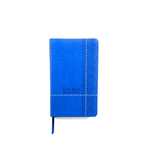 Editorial Unilit Santa Biblia de Promesas Reina Valera 1960 / Tamaño Manual / Letra Grande, Piel Especial, Azul (Spanish Edition)