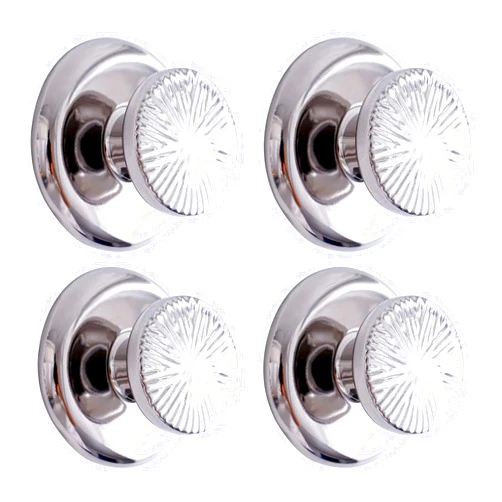 Wodlo Adhesive Towel Hooks - Round Ceramic, Pack of 4, Silver, Ideal for Hanging Robes, Coats, and Hats