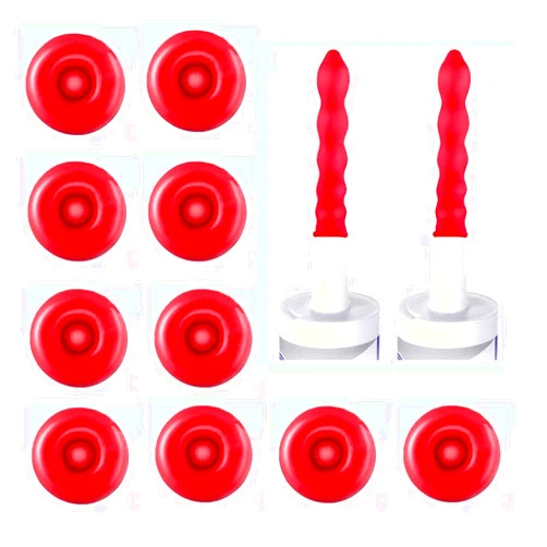 Lankki 10pcs Red Caulk Saving Cap Caulk Sealer Saver Caulking Tube Finishing Tool for Sealing and Preserving