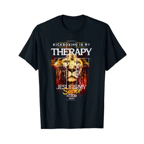 Mixed martial arts fighter inc. Kickboxing Is My Therapy ::: Jesus My Savior MMA Fighter T-Shirt