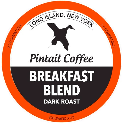 Pintail Coffee Breakfast Blend Dark Roast (Breakfast Blend Dark, 96 Count)