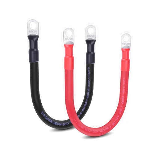 Shirbly 1/0 Gauge Battery Cable, 1FT 1/0 AWG Battery Cable Wire with 3/8