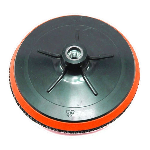 Elitexion 7 inches Backing Plate for Polishing Buffering Soft Wool with Hook and Loop Pad - 5/8 inch TPI Spindle
