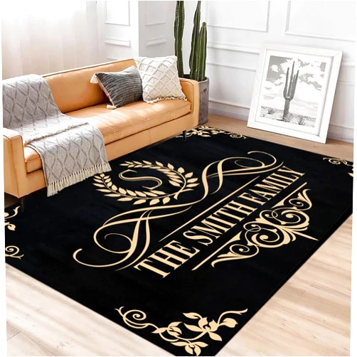 LEPEELA Personalized Family Name Rug for Inside House, Newlywed Closing, Monogram Rug Mat, Welcome Front Door, Custom Entryway Rug Unique Gift for Husband Wife, Housewarming Gift for New Engaged Married