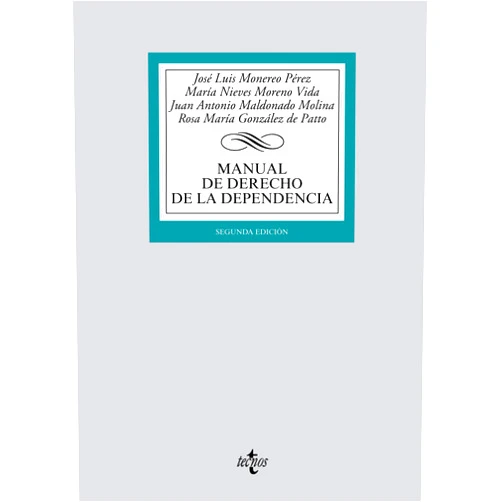 Spanish Edition by José Luis Monereo Pérez (Author), María Nieves Moreno Vida (Author), Juan Antonio Maldonado Molina (Author), Rosa María González de Patto (Author) & 2 more Format: Kindle Edition Manual de Derecho de la Dependencia: (Adaptado al EEES) (Derecho - Biblioteca Universitaria de Editorial Tecnos) (Spanish Edition)