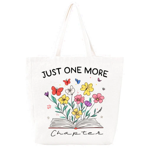 Redaica Canvas Book Tote Bag for Women, Book Lover Gifts Bookish Presents, Cute Aesthetic Reading Accessories for Librarian Bookworm