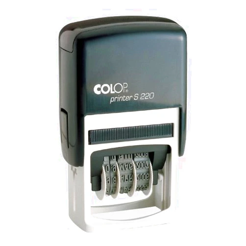 COSCO Printer S 200 Self-Inking Date Stamp - Date Stamp - Black