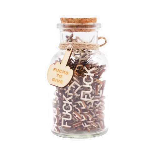 Suokuomax Fuc k to Give(8oz),Fuc k Jar Gift,Bottle Gag Birthday,Holiday, Halloween Decorations Christmas,Funny Gifts, Mother's Father's Valentines Day Encouragement easter decorations